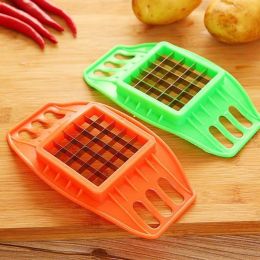 Stainless Steel Vegetable Potato Slicer Shredder Potato Slicer French Fries Tool Kitchen Accessories - Random Color