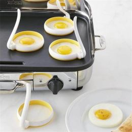 2x Silicone Pancake Fry Egg Ring Frying Fried Egg Round Mold Kitchen Mould Tool - 2pcs