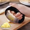 Multi-function Manual Stainless Steel Garlic Presses Grinder Slicer Cutter - Black - one size