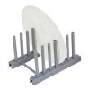 Kitchen Gadgets Multi-function Kitchen Dish Pot Lid Drain Rack Storage Rack - White