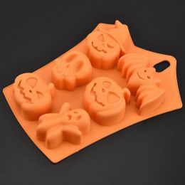 Halloween Pumpkin Plunger Chocolate Cake Cookie Fondant Mold - Orange - one size
