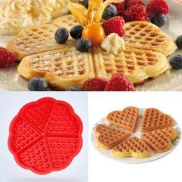 DIY Cake Silicone Mini Round Waffles Pan Cake Baking Mould Mold Waffle Tray - As the picture 1