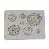 Rose Flowers Silicone Mold Cake Chocolate Molds Wedding Cakes Decorating Tools Fondant Sugarcraft - gray