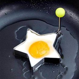 Stainless Steel Egg Mould Cooking Tools Bbq Kitchen Flower Shape Moulds Pancake Kitchen Tool - 1 pcs Star