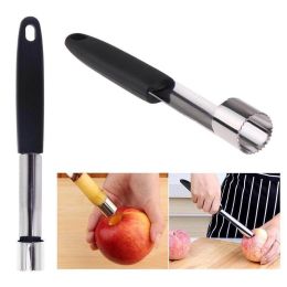1pcs Fruit Core Seed Remover Stainless Easy Steel Twist Apple Corer Seeder Kitchen Gadgets Tools - Silver