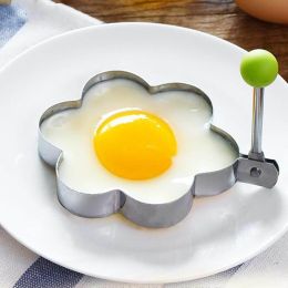 Stainless Steel Egg Mould Cooking Tools Bbq Kitchen Flower Shape Moulds Pancake Kitchen Tool - 1 pcs Flower
