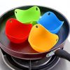 Silicone Egg Poacher Poaching Pods Cooker Boiler Egg Mold Bowl Rings Pancake Maker Tools - Multicolor - 4pcs