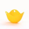 Silicone Egg Poacher Poaching Pods Cooker Boiler Egg Mold Bowl Rings Pancake Maker Tools - Orange - 1pc