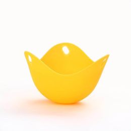 Silicone Egg Poacher Poaching Pods Cooker Boiler Egg Mold Bowl Rings Pancake Maker Tools - Orange - 1pc