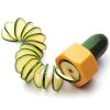 Creative Screw Cucumber Slicer Plastic Peeler Multi-Purpose Vegetable Fruit Salad Cutter - As the picture 1