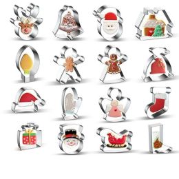 Christmas Cookie Cutters Stainless Steel - 16pcs