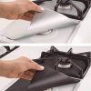 4Pcs Premium Reusable Gas Range Stovetop Burner Protector Pad Liner Cover For Cleaning Kitchen Tools - Silver - 4 pcs