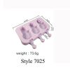Silicone Ice Cream Mold Popsicle Molds DIY Homemade Cartoon Ice Cream Popsicle Ice Pop Maker Mould - Style 7025