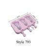 Silicone Ice Cream Mold Popsicle Molds DIY Homemade Cartoon Ice Cream Popsicle Ice Pop Maker Mould - Style 793