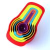 Multi-Color Measuring Cups and Spoons Set, Measurement Plastic Cup Spoon Kitchen Cooking Baking Utensils Tools - Multi-color