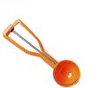 Cookie Dough Scooper Ice Cream Scooper Non-Stick Anti Freeze Quick Release Melon Ballers Watermelon Ballers Mango Ballers Kitchen Gadget Tools - orang