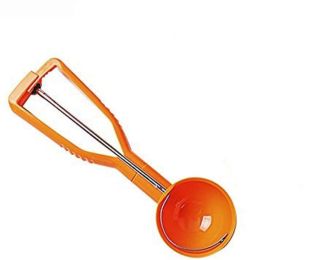 Cookie Dough Scooper Ice Cream Scooper Non-Stick Anti Freeze Quick Release Melon Ballers Watermelon Ballers Mango Ballers Kitchen Gadget Tools - orang