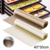 40x30cm Reusable Non Sticky High Temperature Baking Mat Pad Pastry Baking Tool - Coffee