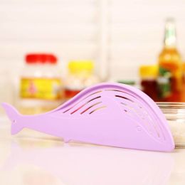 Whale Shape Handle Type Rice Washer Kitchen Water Filter - Purple - one size