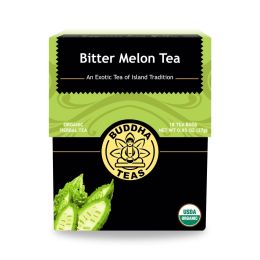 Buddha Teas - Organic Tea - Bitter Melon - Case of 6 - 18 Count - 1849439