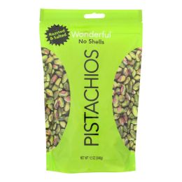 Wonderful Pistachios Roasted & Salted Pistachios - Case of 12 - 12 OZ - 1578723