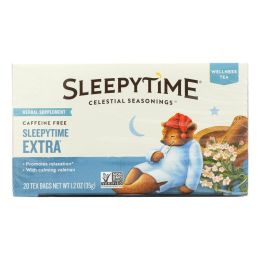 Celestial Seasonings Sleepytime Herbal Tea Caffeine Free - 20 Tea Bags - Case of 6 - 0105338
