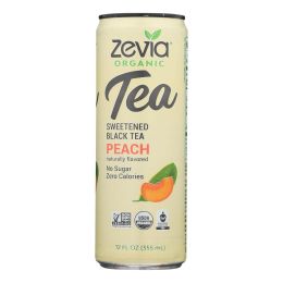 Zevia - Tea Black Peach - Case of 12 - 12 FZ - 2304426