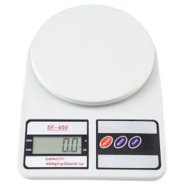 SF-400 10KG / 1g Kitchen Mail LCD Digital Scale White - White