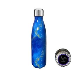 Aquaala UV Water Bottle With Temp Cap - BLUE OCEAN # 3