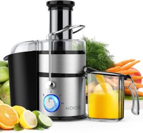 KOIOS Centrifugal Juicer Machines, Juice Extractor with Big Mouth 3' Feed Chute - Black