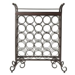 Silvano Wine Rack 5x5 with Removable Tray, Dark Bronze - 87523