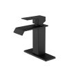 Single lever waterfall bathroom sink faucet - Default