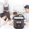 1000W Push-button stainless steel electric pressure cooker 13 in 1 cooking mode, Stainless steel color - Stainless steel