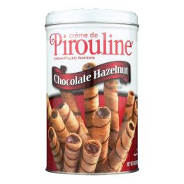 De Beukelaer - Creme De Pirouline Rolled Wafers - Chocolate Hazelnut - Case of 6 - 14 oz. - 0784447