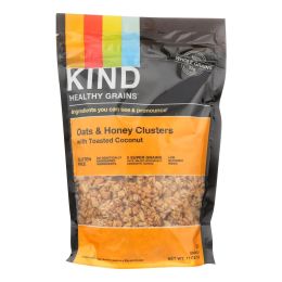Kind Healthy Grains Oats and Honey Clusters with Toasted Coconut - 11 oz - Case of 6 - 1028570