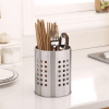 Utensil Caddy Cutlery Organizer Silverware Holder, Kitchen Cooking Utensil Crock Holder for Countertop - Black
