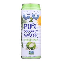 C2O - Pure Coconut Water Pure Pulp Coconut Water - Case of 12 - 17.5 fl oz - 1140359