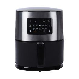 6L 1700W Digital Screen Air Fryer US Plug - Black
