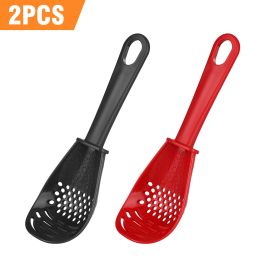 2PCS Kitchen Cooking Spoon Tool Multifunction Scoop Soup Skimmer Heat Resistant Kitchen Cooking Spoon - default