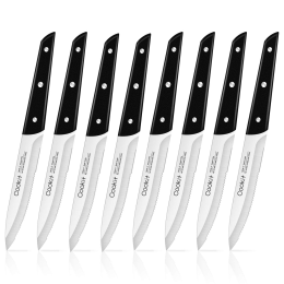 Steak Knife, 8Pcs Steak Knife Set Stainless Steel Serrated Steak Knife Dinner Knife for Home Amazon Platform Banned - default