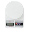 SF-400 10KG / 1g Kitchen Mail LCD Digital Scale White - White