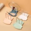 Kitchen Dish Pot Lid Storage Rack Countertop Punch-Free Spoons Holder Bracket - White