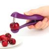 Handheld Olive Plastic Fruit Core Seed Remover - Purple - one size