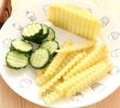 Potato Wavy Edged Knife Cutting Peeler Stainless Steel Kitchen Gadget Cooking Tool Accessories - As the picture 1