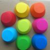 6/12/24Pcs Silicone Muffin Molds Cupcake Dessert Baking Pans Liners Cups Tool - Random Color - 24 Pcs