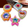 5Pcs Fondant Cake Cookie Sugarcraft Cutters Decorating Molds Tool Set Kitchen Supplies - Flower#