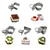 Stainless Steel Cake Cutter Bakeware Mini Fondant Mousse Mold Kitchen DIY Tool - Flower