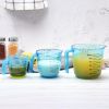 150/300/600ml Handle Water Milk Egg Scale Measuring Cup Mug Measurement Tool - Blue - 300ml