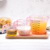 150/300/600ml Handle Water Milk Egg Scale Measuring Cup Mug Measurement Tool - Pink - 600ml