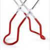 Canning Jar Lifter with Rubber Grips, Long Handle Canning Wide-Mouth Gripper Clamp Canned Clip for Kitchen Restaurant - Red
